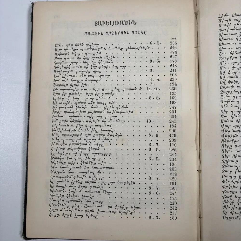 19th Century Armenian Prayer Book 1868 Hymnal Music Song Notation Antique Christ